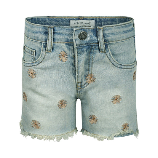 Koko Noko:  ROOS:Jeansshort with flowers