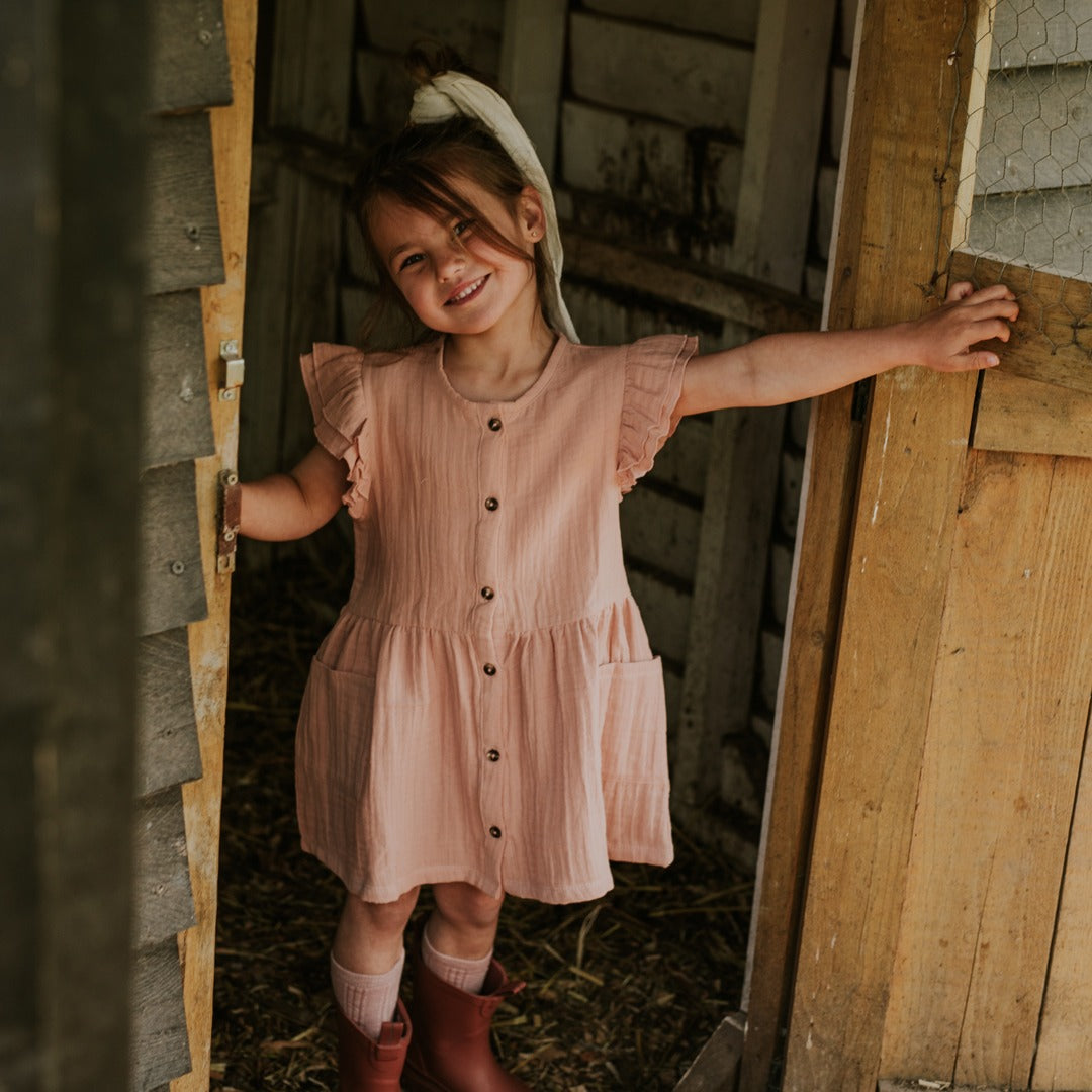 Koko Noko: dress smokey pink