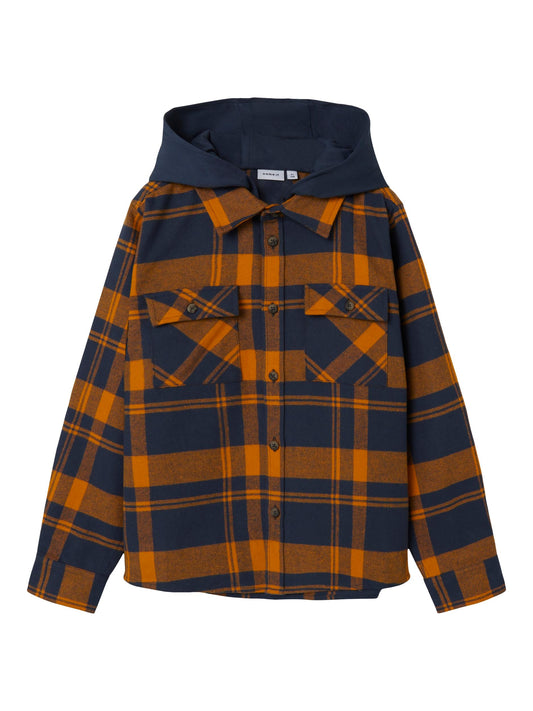 Name it: overshirt met capuchon inca gold