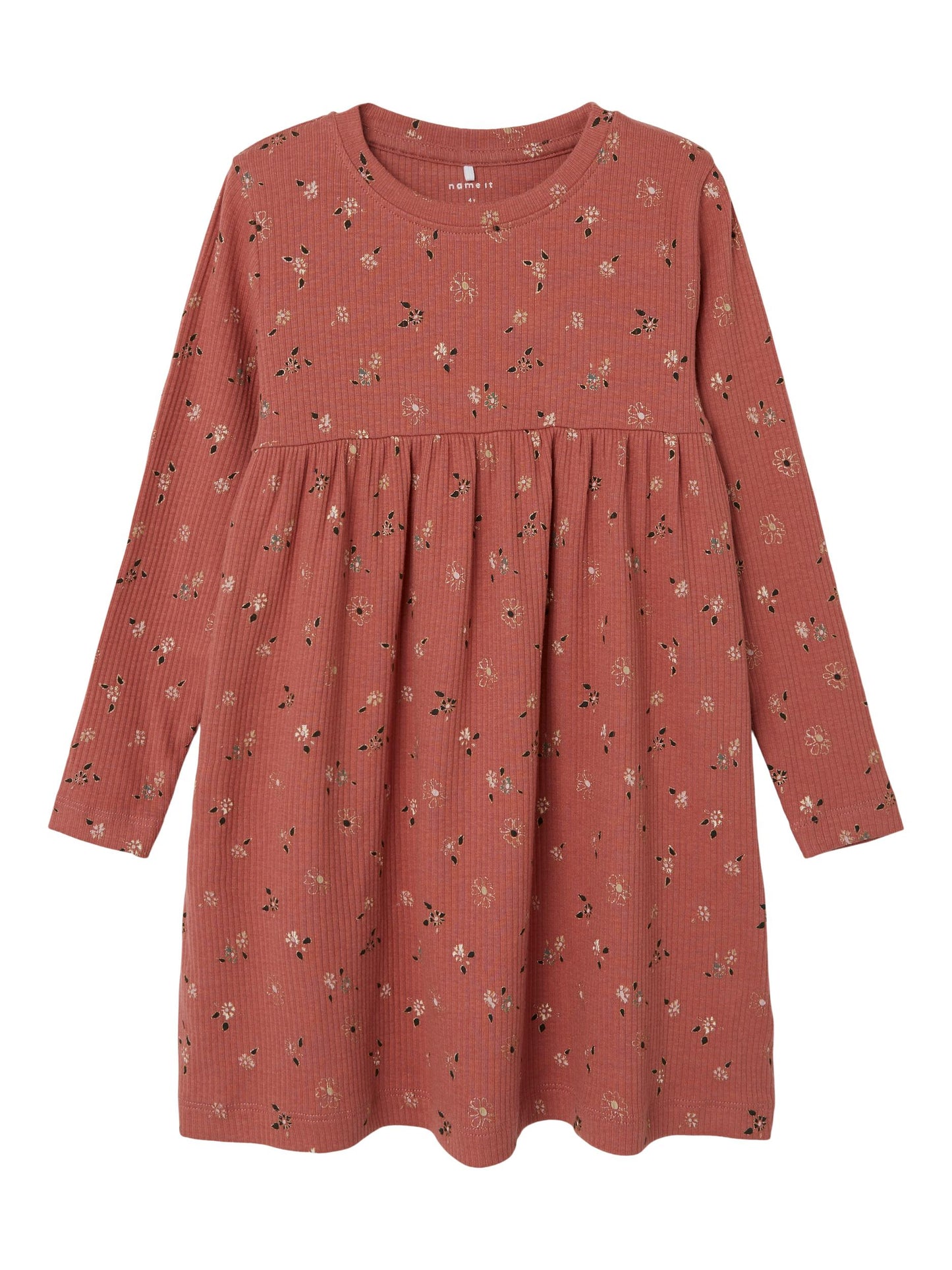 Name it: LS dress bloem glinster light mahogany