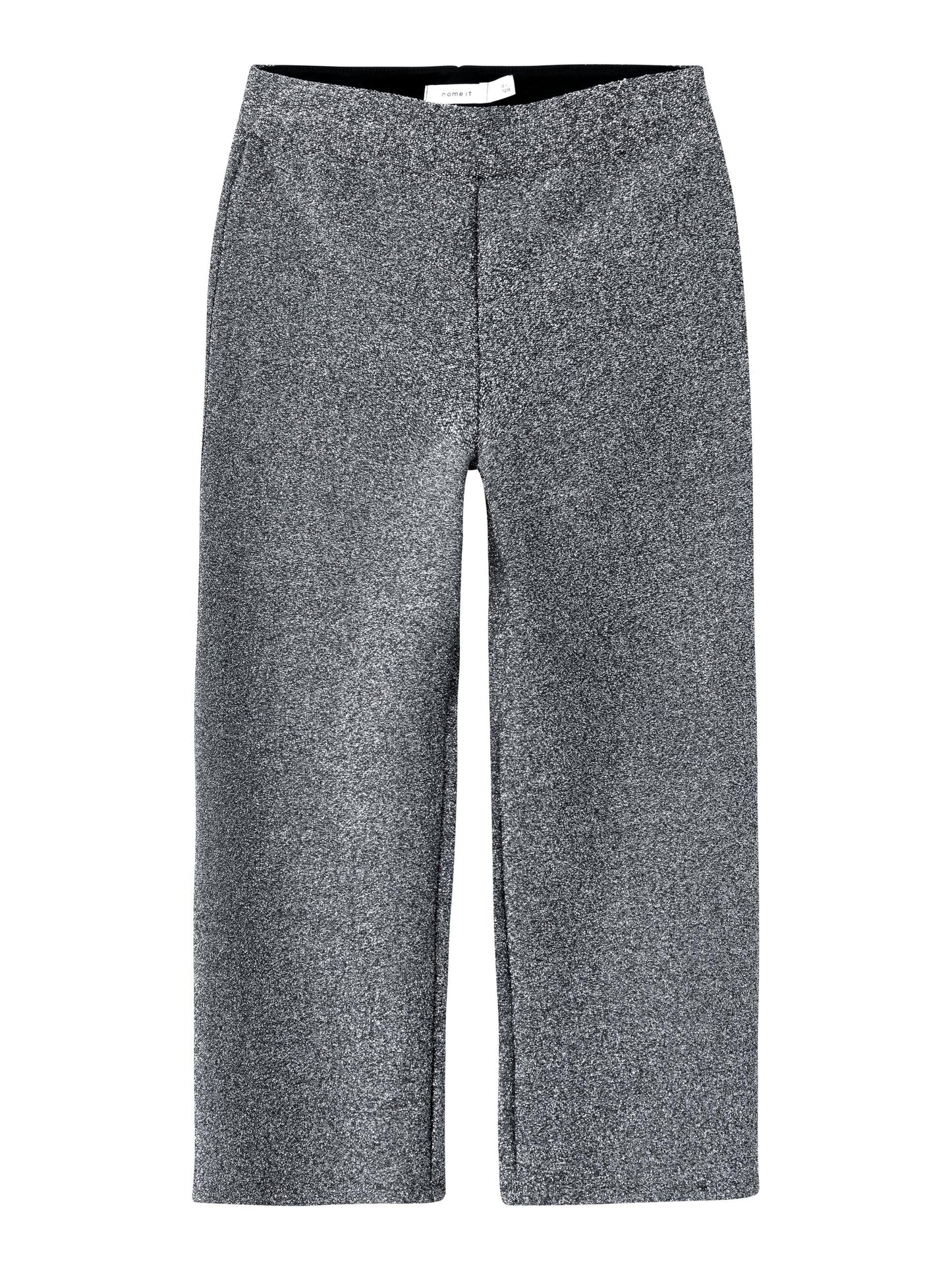 Name it: Gitte glitter broek grijs