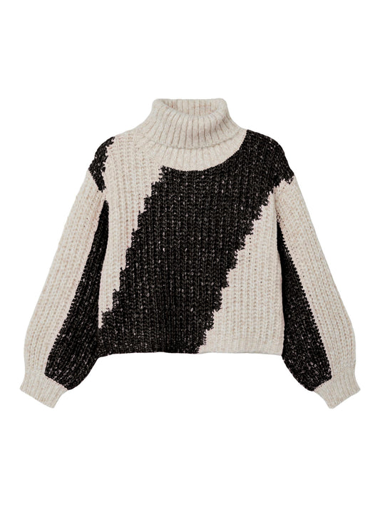 Name it: roll neck knit black