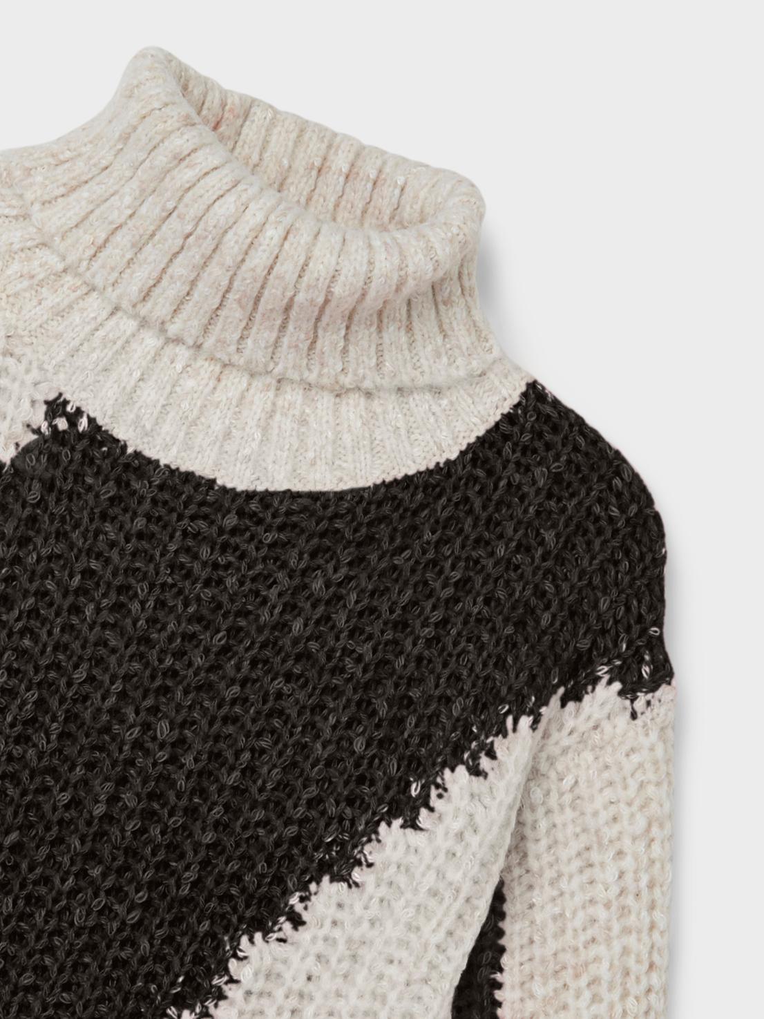 Name it: roll neck knit black