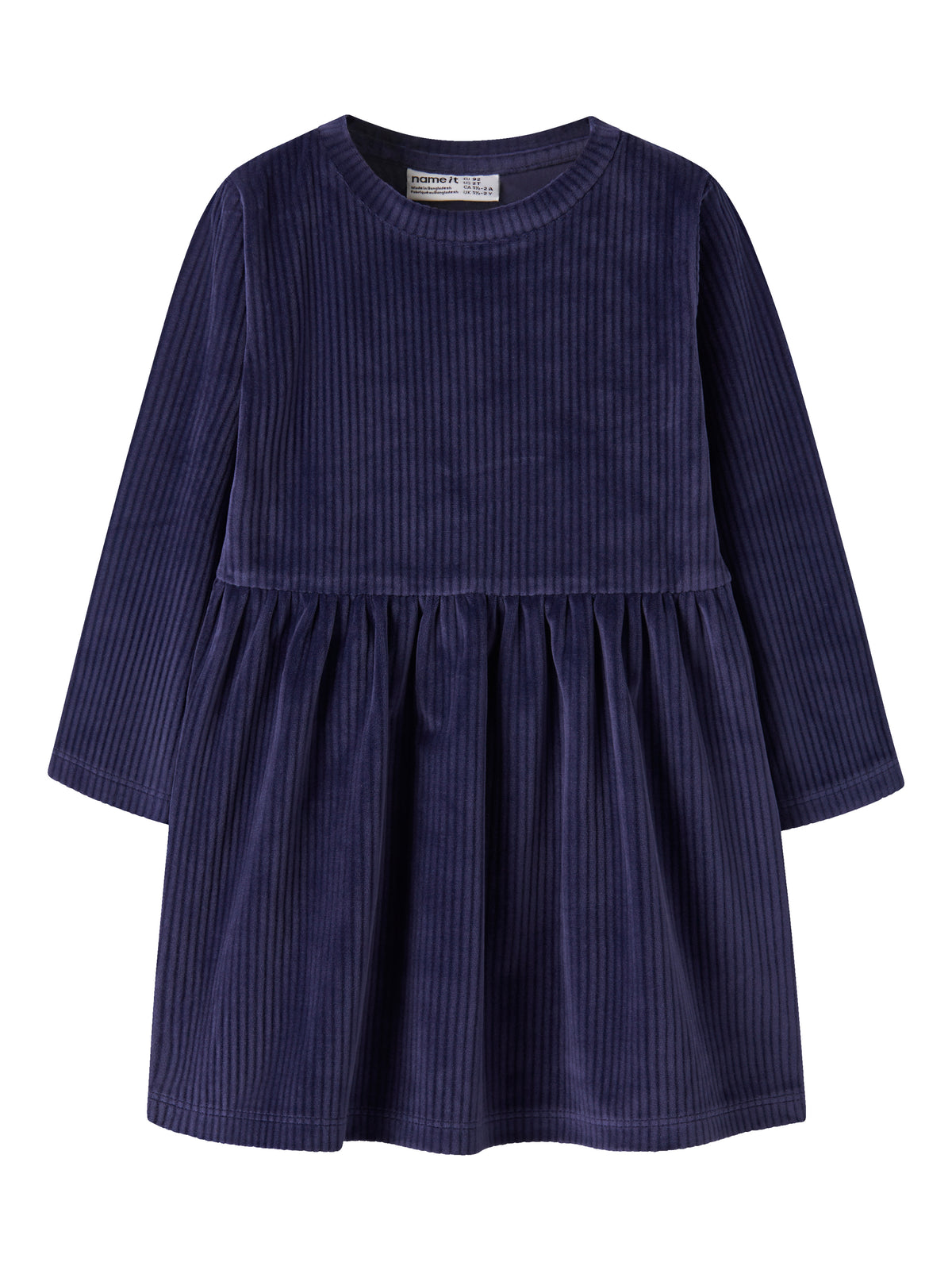 Name it: dress velvet Blue Evening