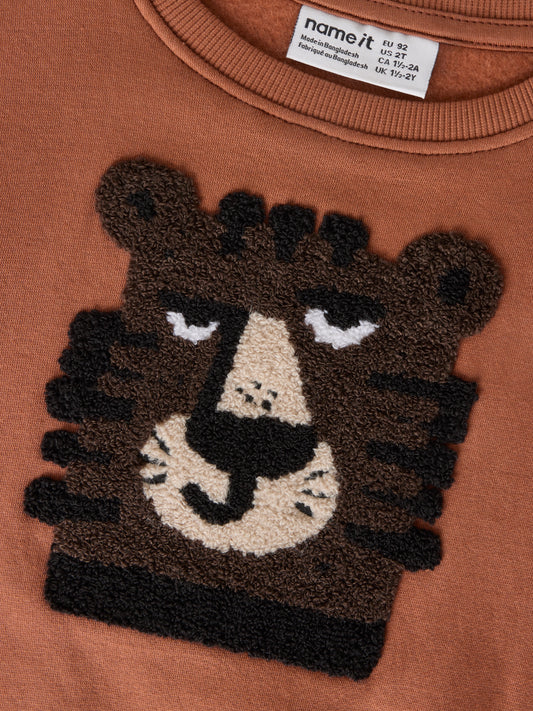 Name it: sweater tiger brown