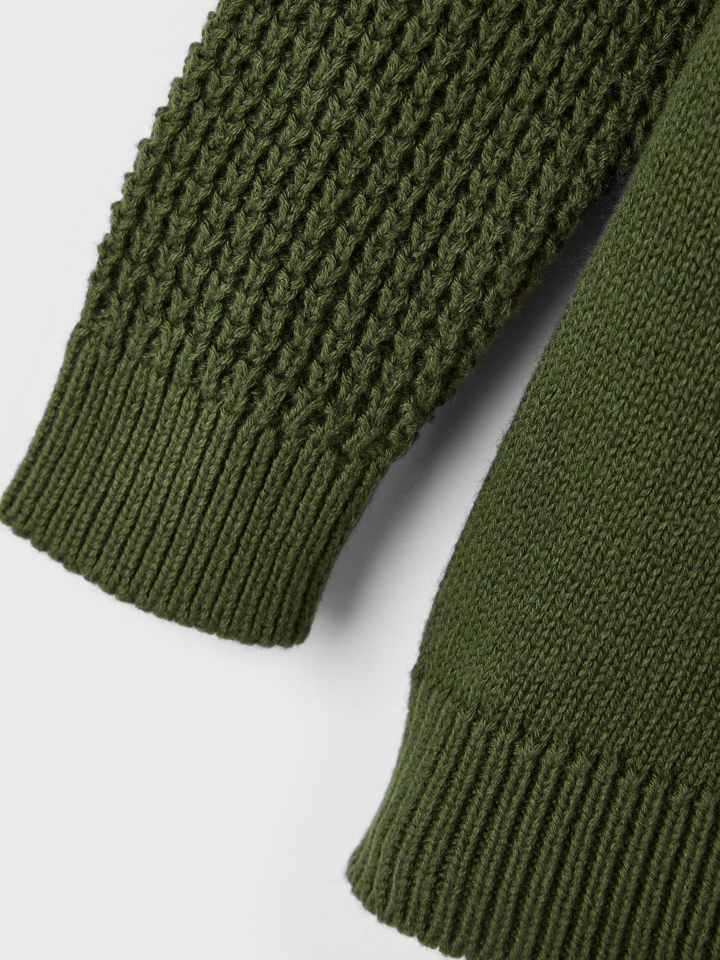 Name it: vest knit riffle green