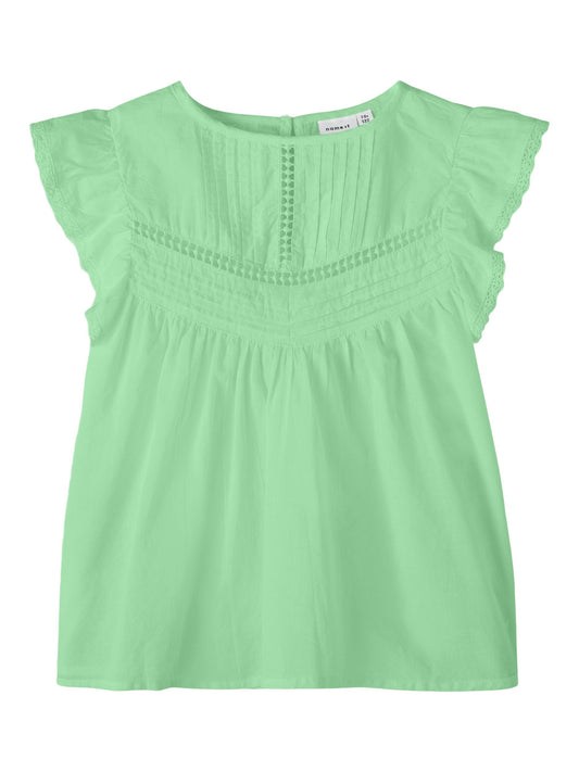 Name it:Inez Loose top green ash