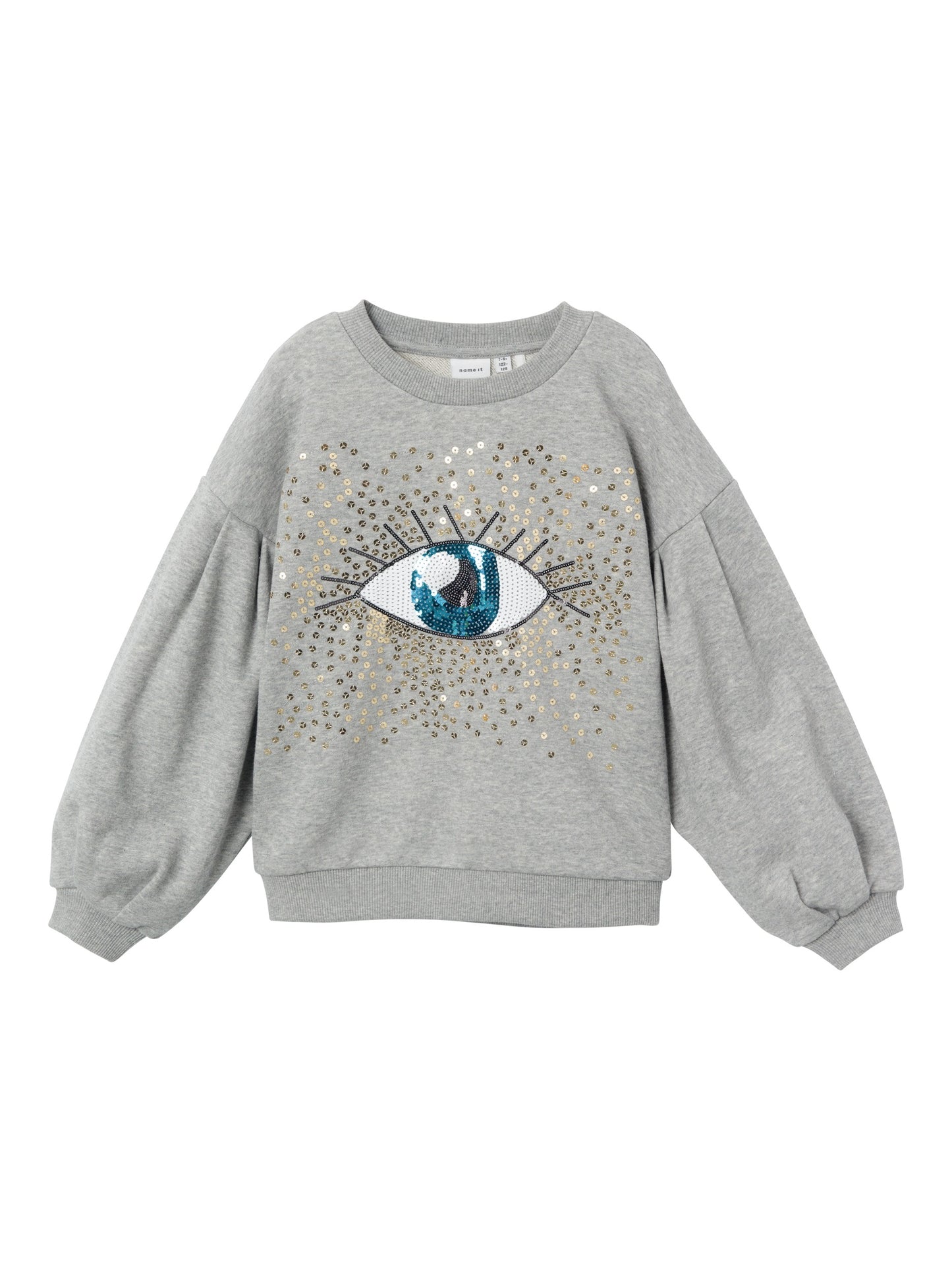 Name it: sweater oog grijs