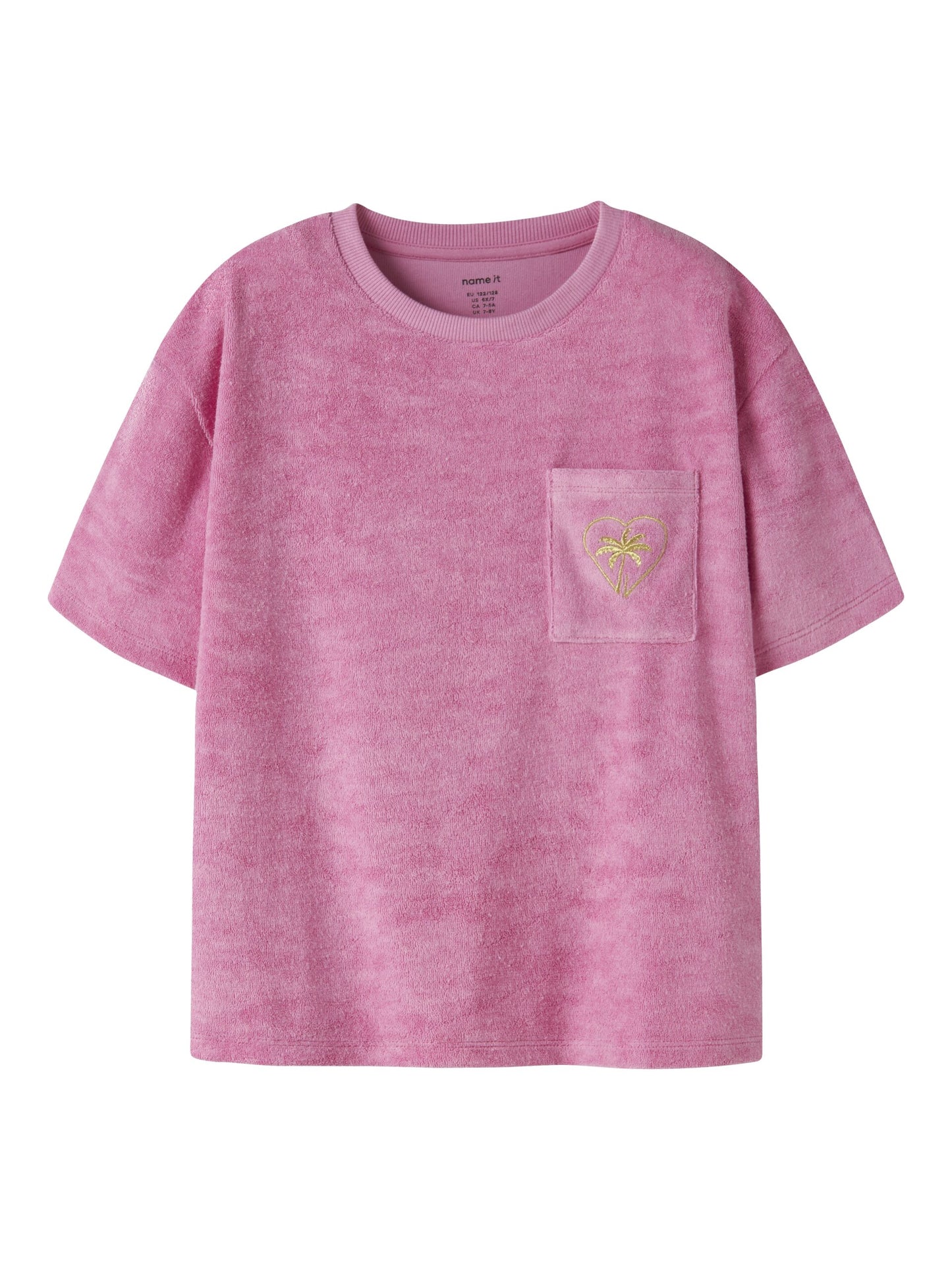 Name it: Shirt loose fit,badstof pink