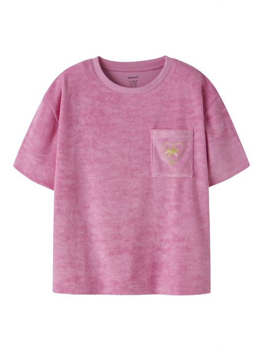 Name it: Shirt loose fit,badstof pink