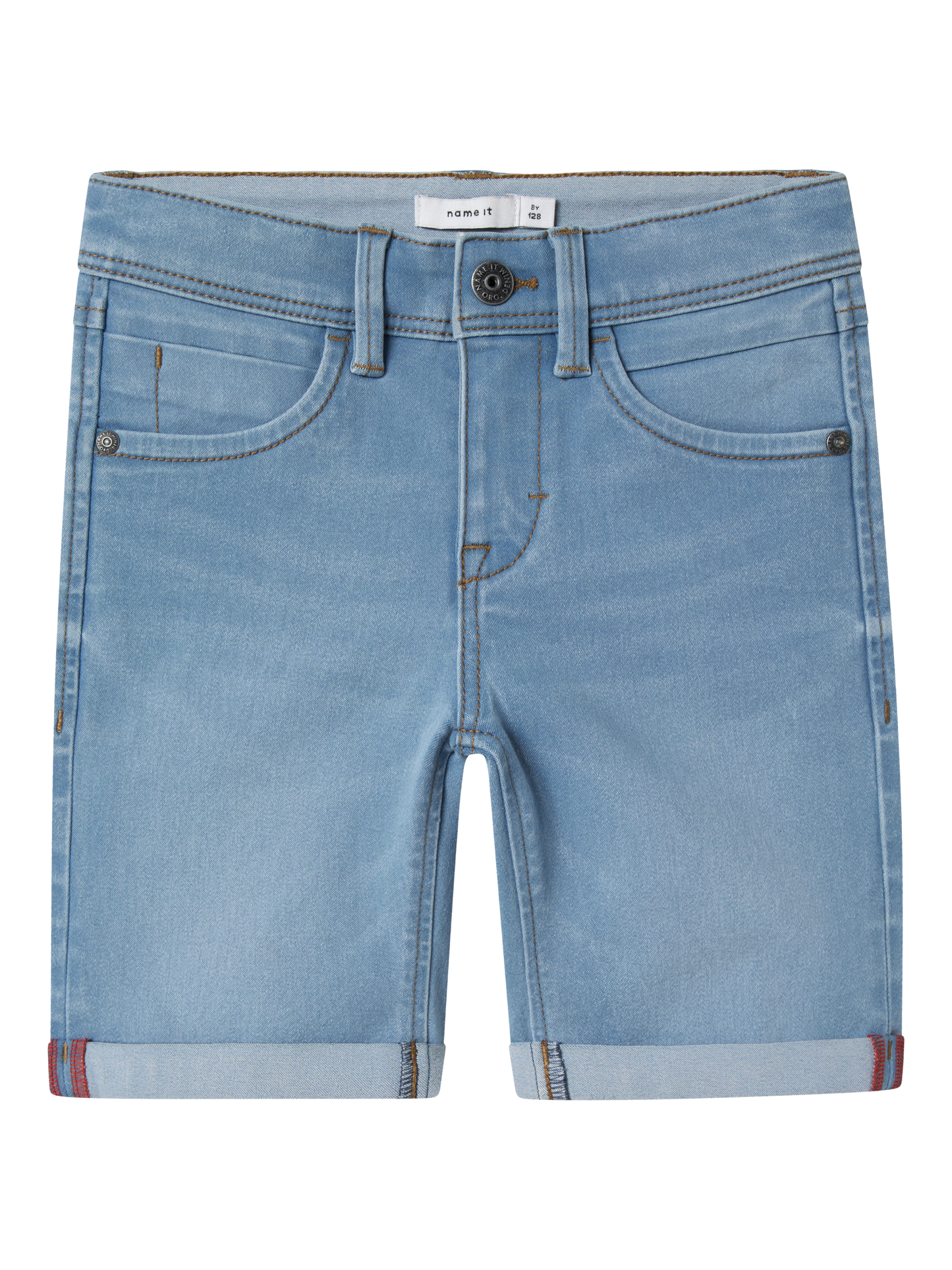 Name it: JOEL :Noos collectie: jeans short light blue denim