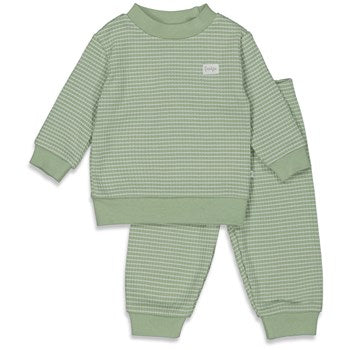 Feetje: wafel pyjama green: unisex
