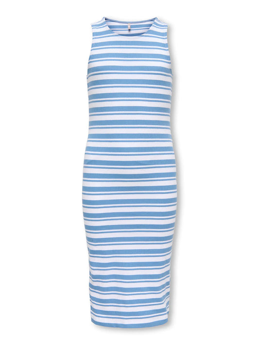 Only :dress stripes light blue