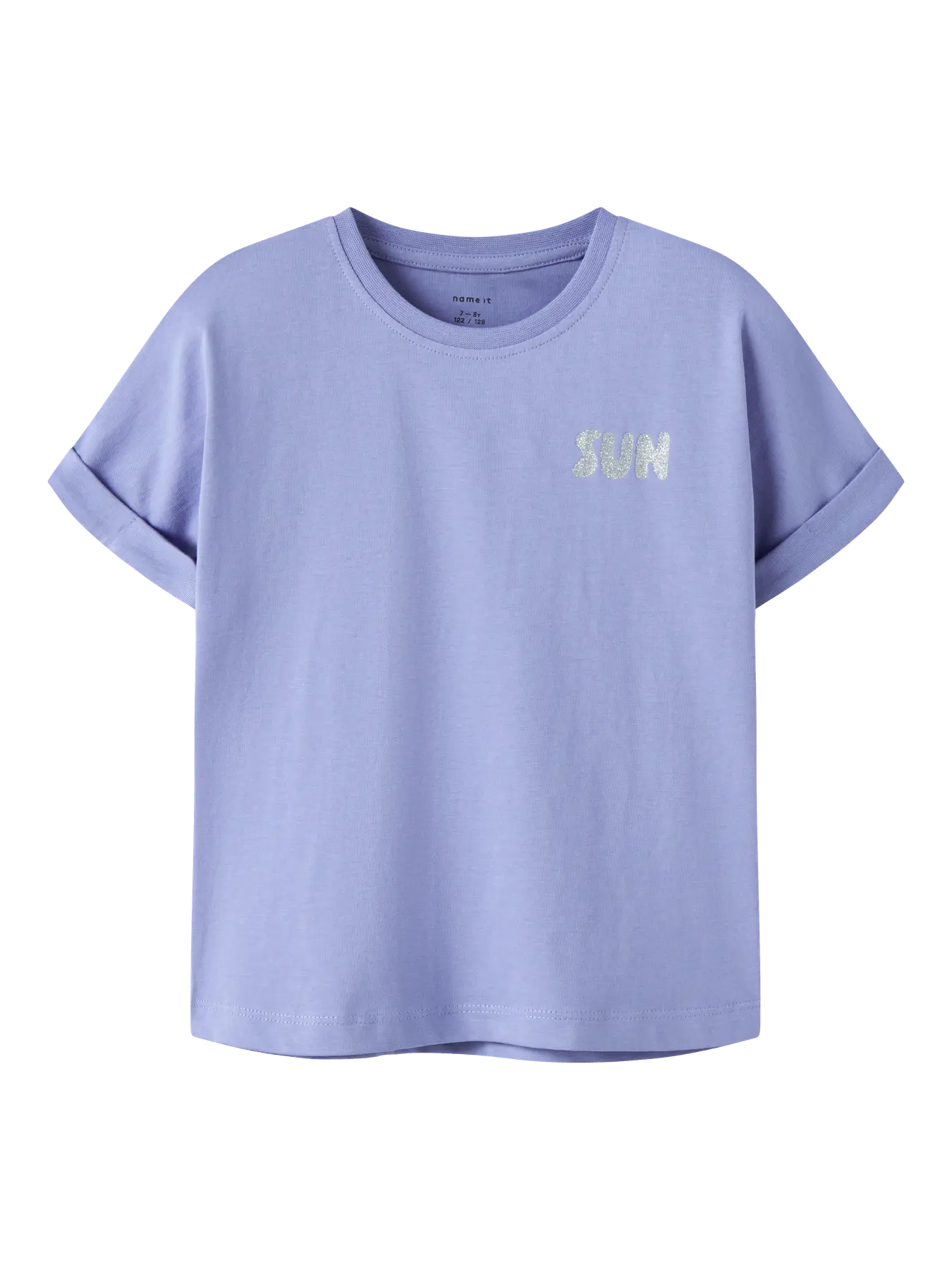 Name it: t-shirt "Sun" purple
