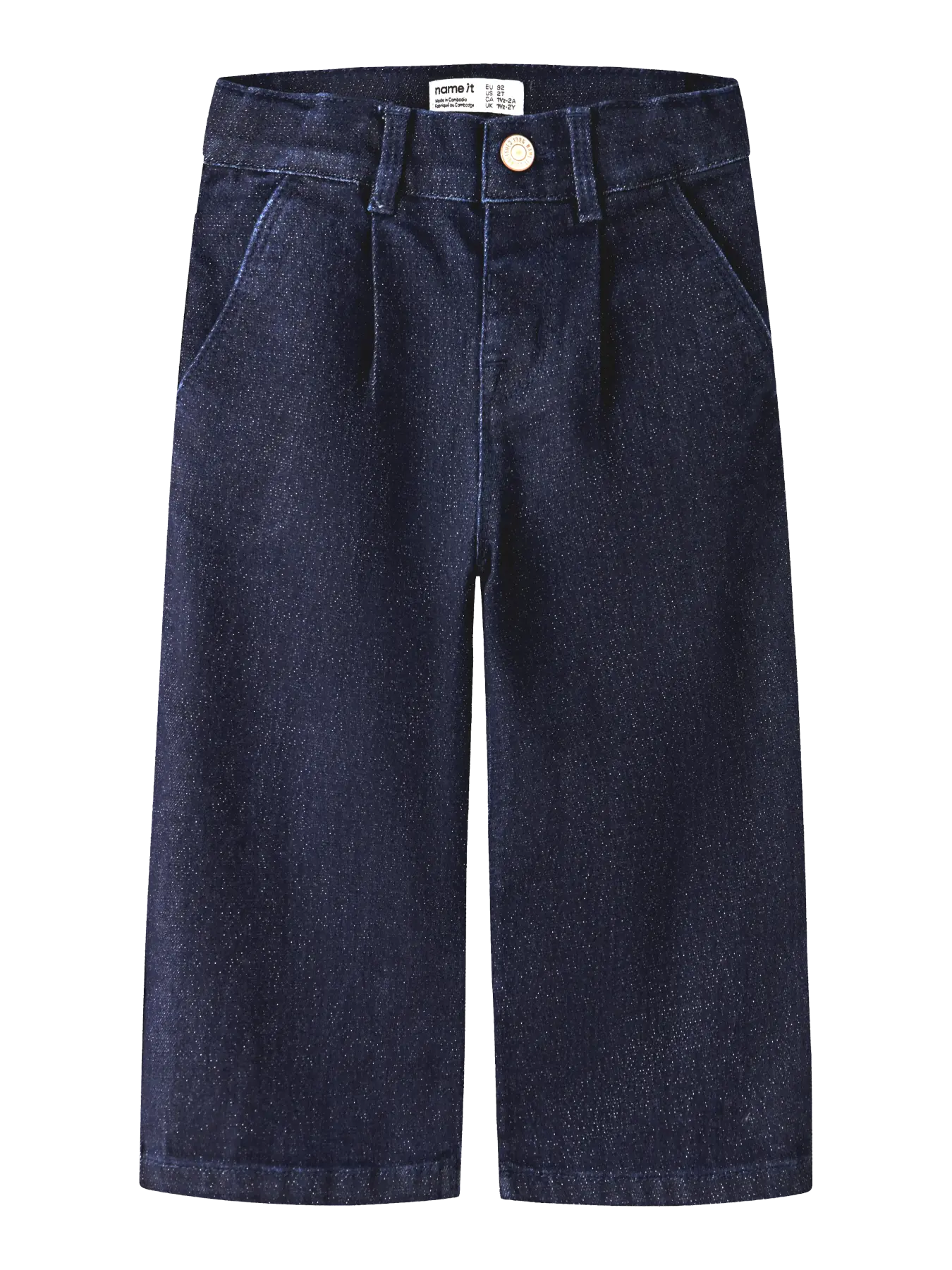 Name it: Wide glitter jeans