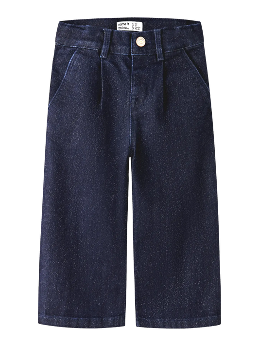 Name it: Wide glitter jeans
