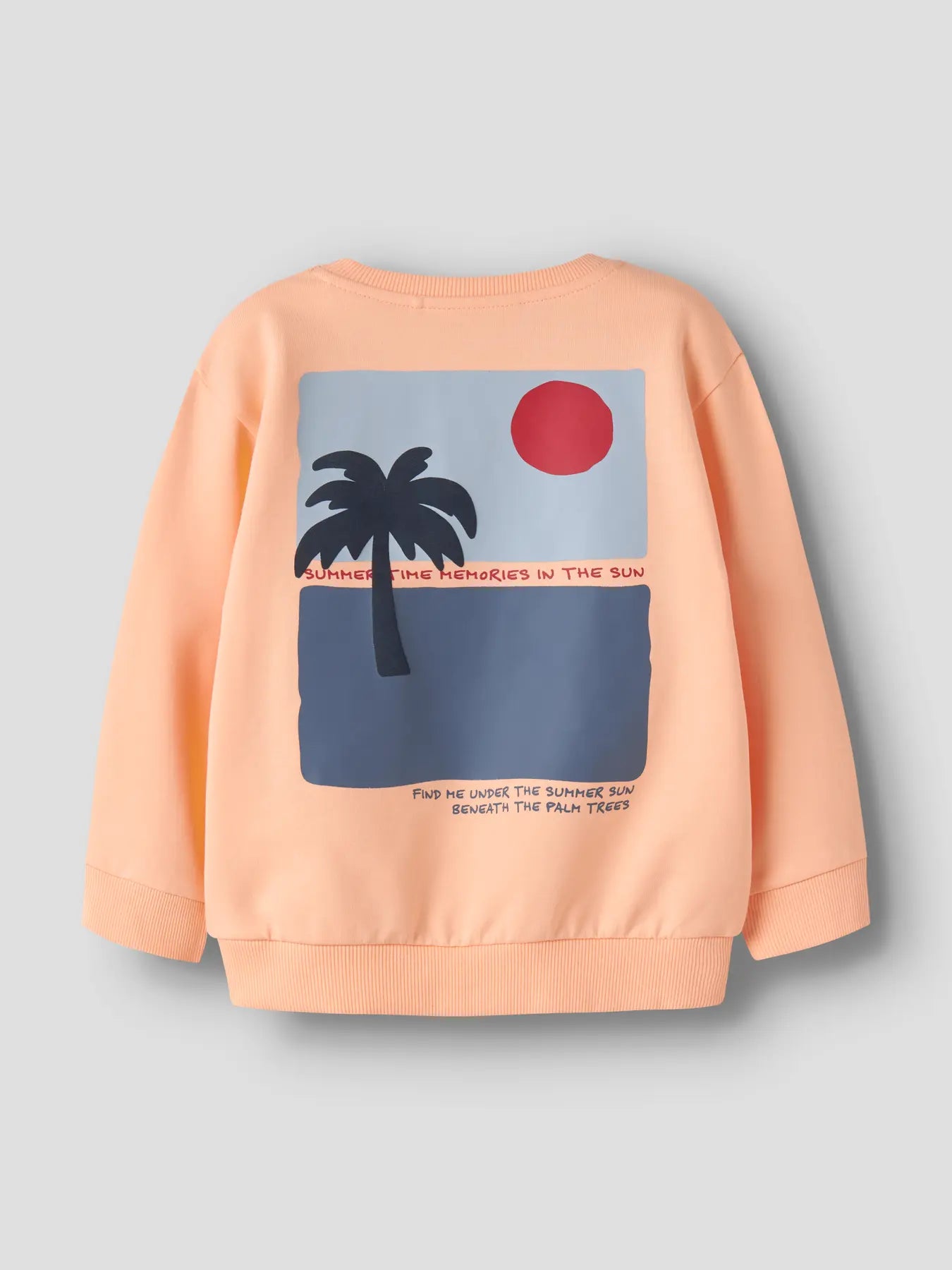 Name it: Sweater "Palmtree" peach