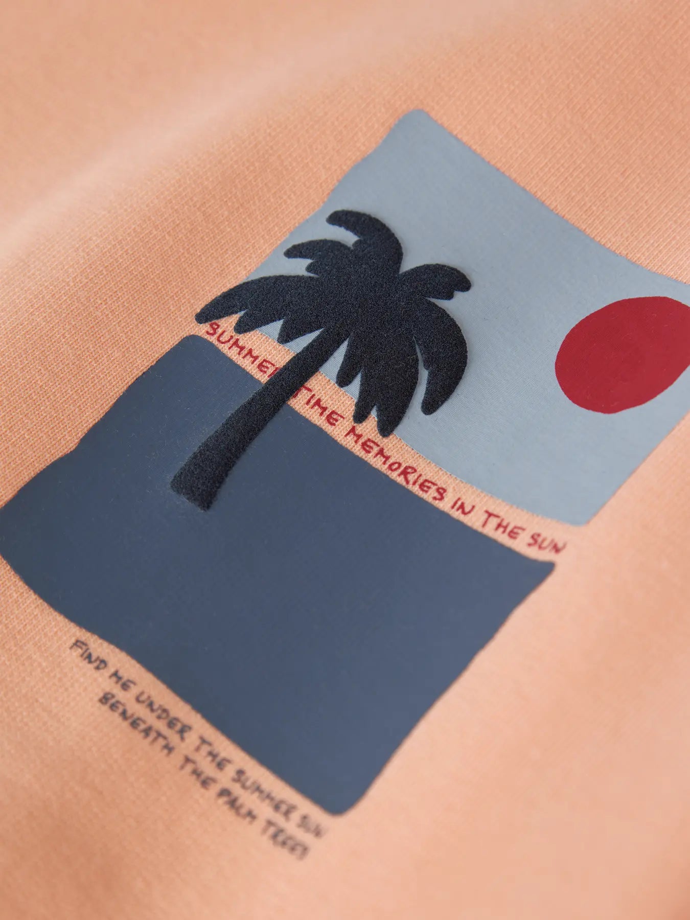 Name it: Sweater "Palmtree" peach