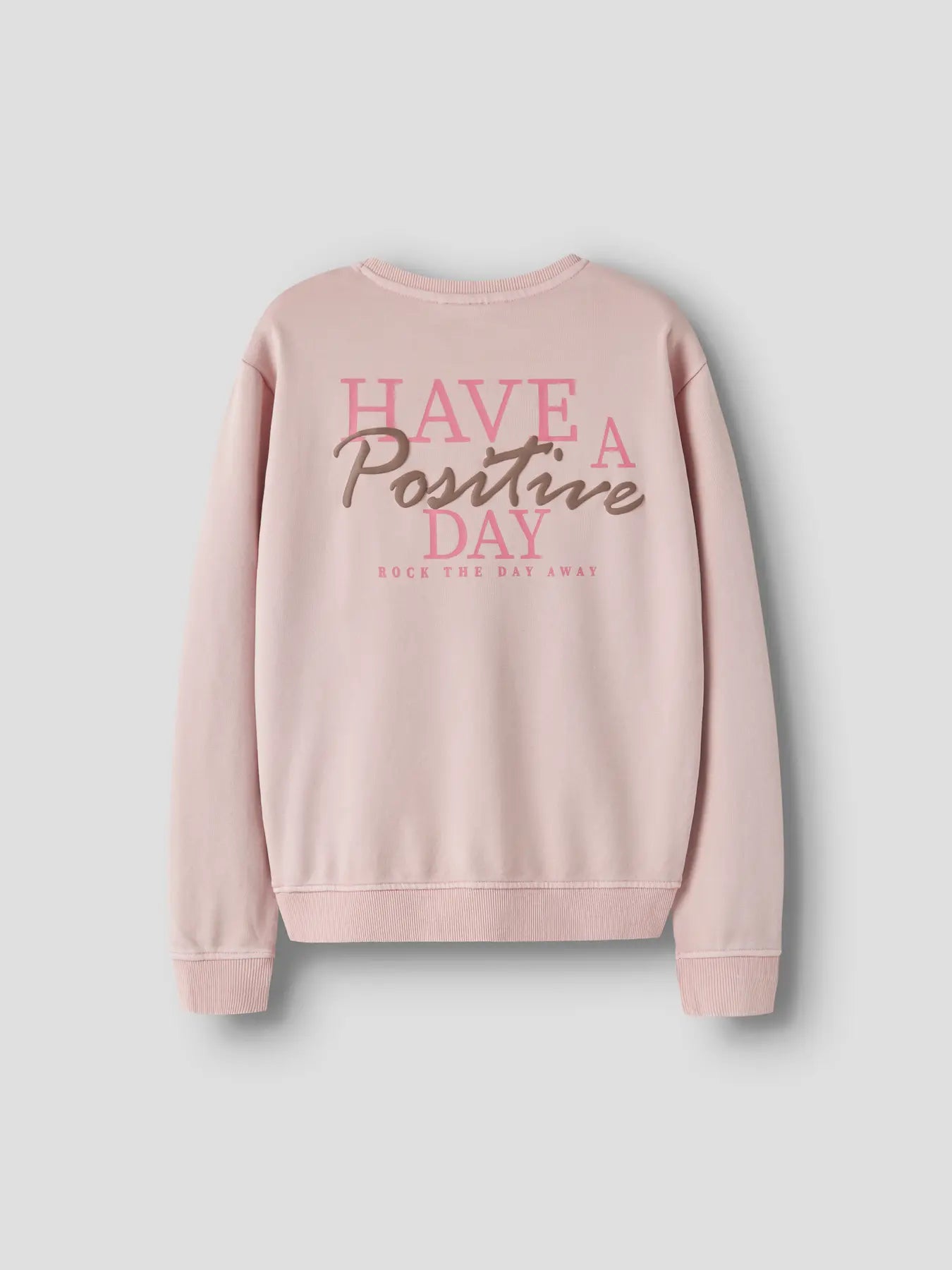 Name it: Sweater "Positive day" pink