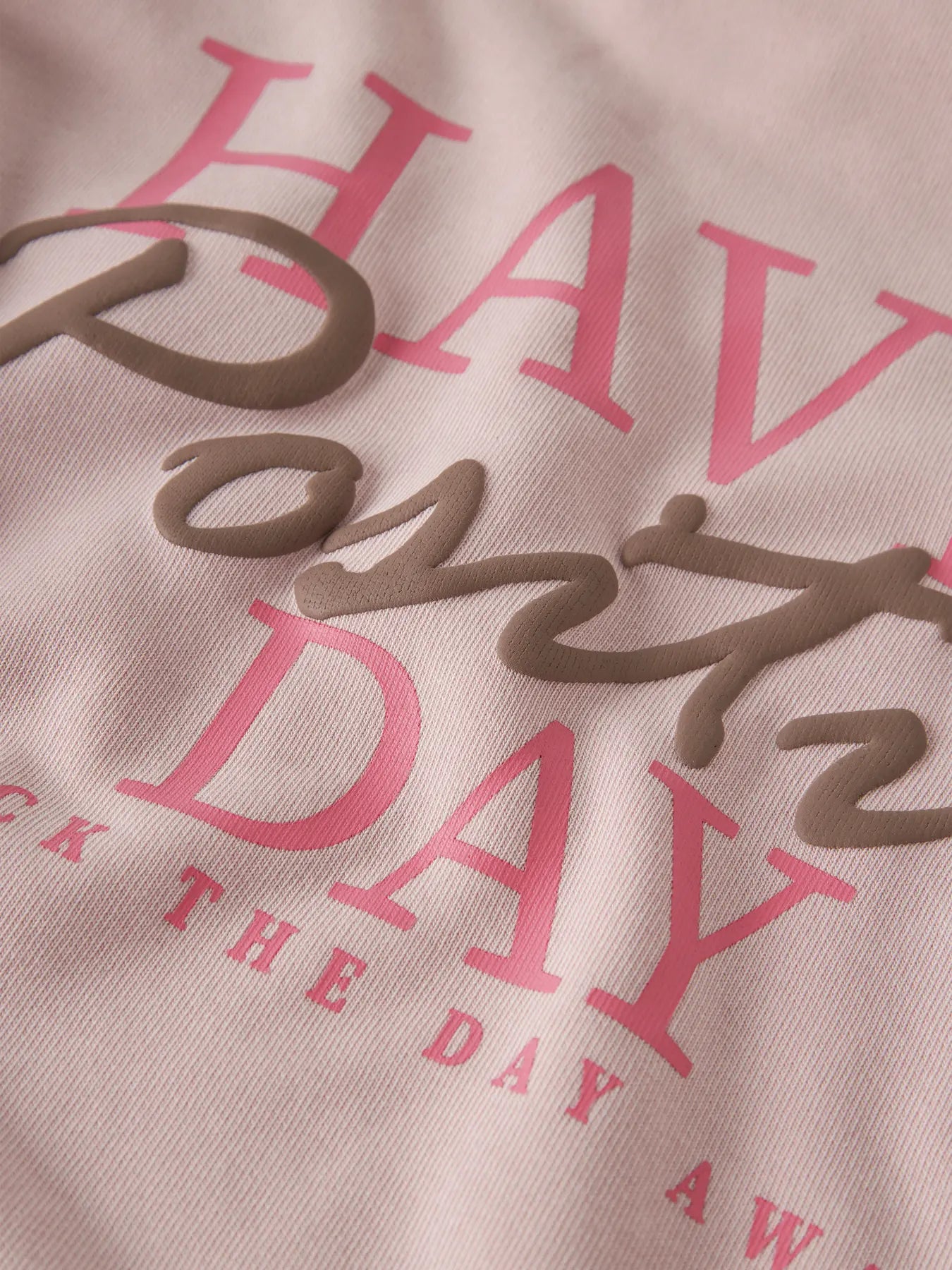 Name it: Sweater "Positive day" pink