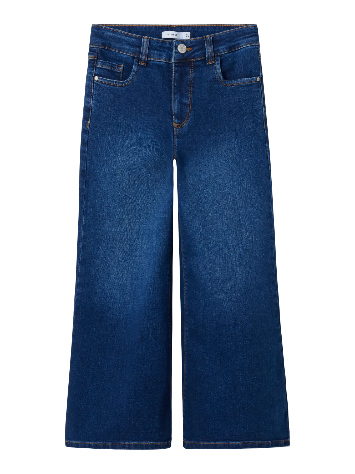 Name it:Nienke : wide jeans dark blue denim