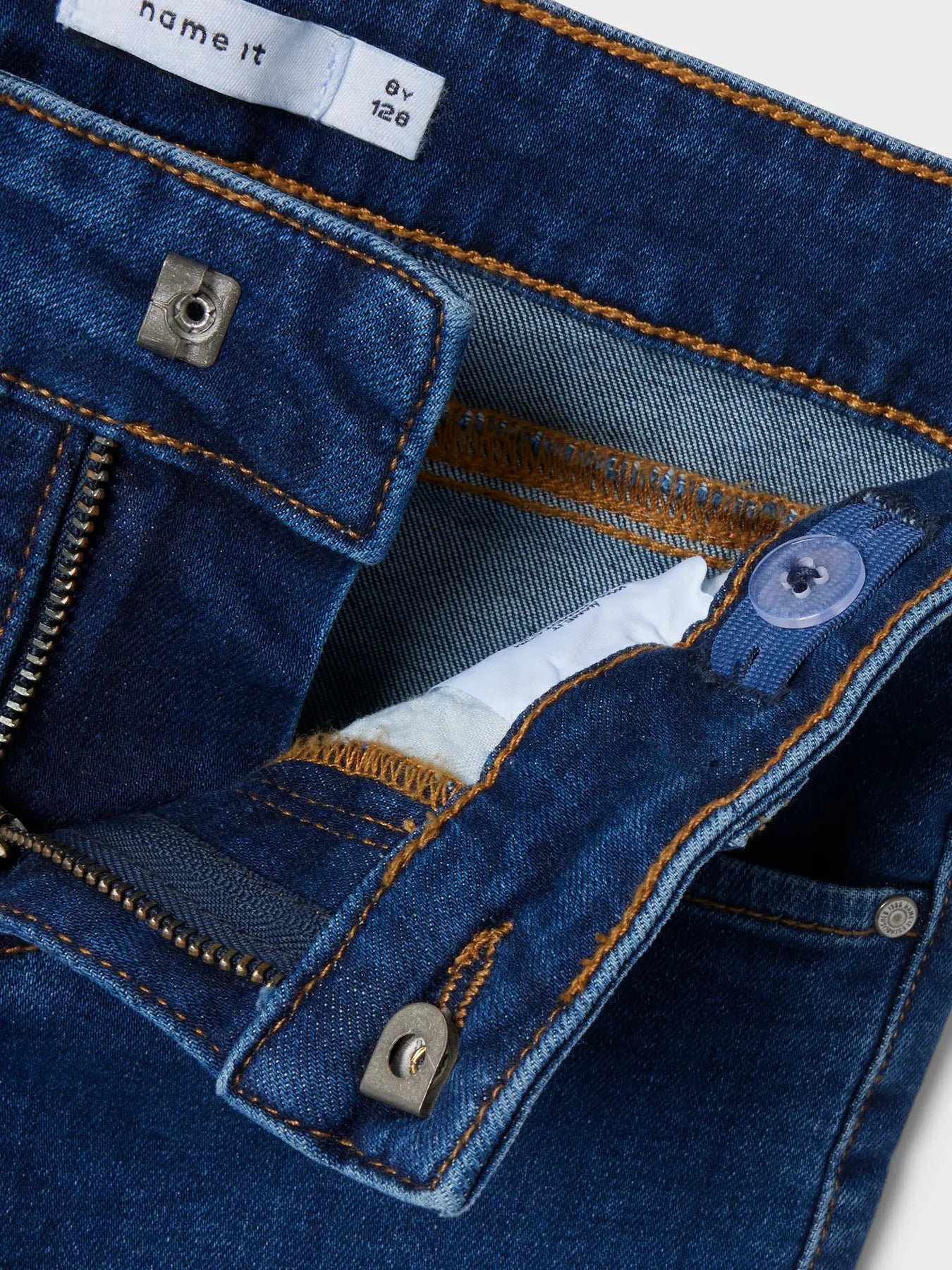 Name it:Nienke : wide jeans dark blue denim