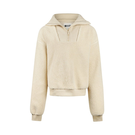 No way monday: teddy sweater beige