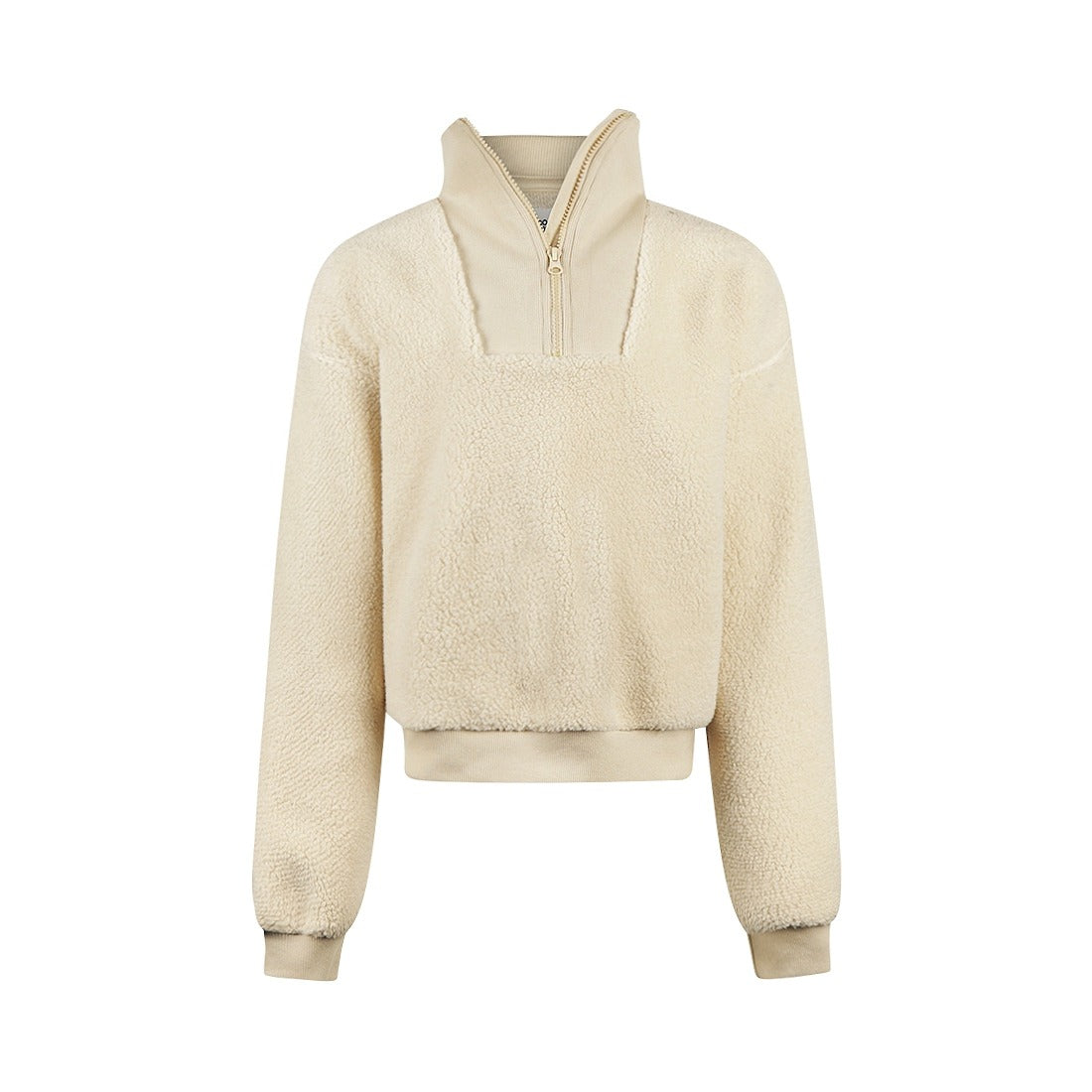 No way monday: teddy sweater beige