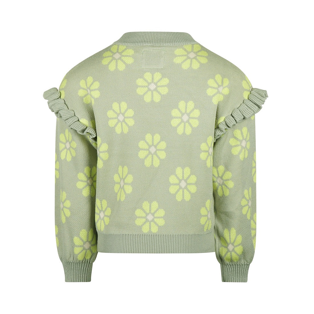Koko Noko: sweater zachtgroen dropped shoulder