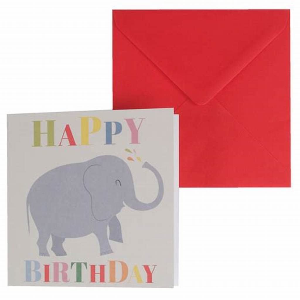 REX: verjaardagskaart olifant
