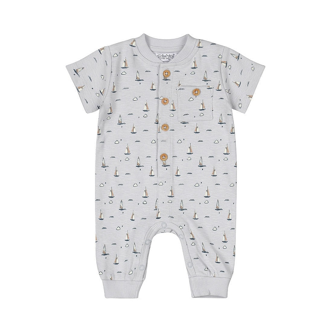 Dirkje: Onsie bootjes lichtblauw