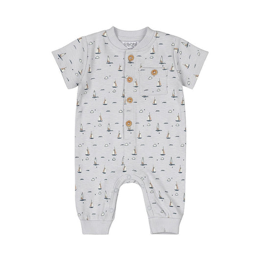 Dirkje: Onsie bootjes lichtblauw