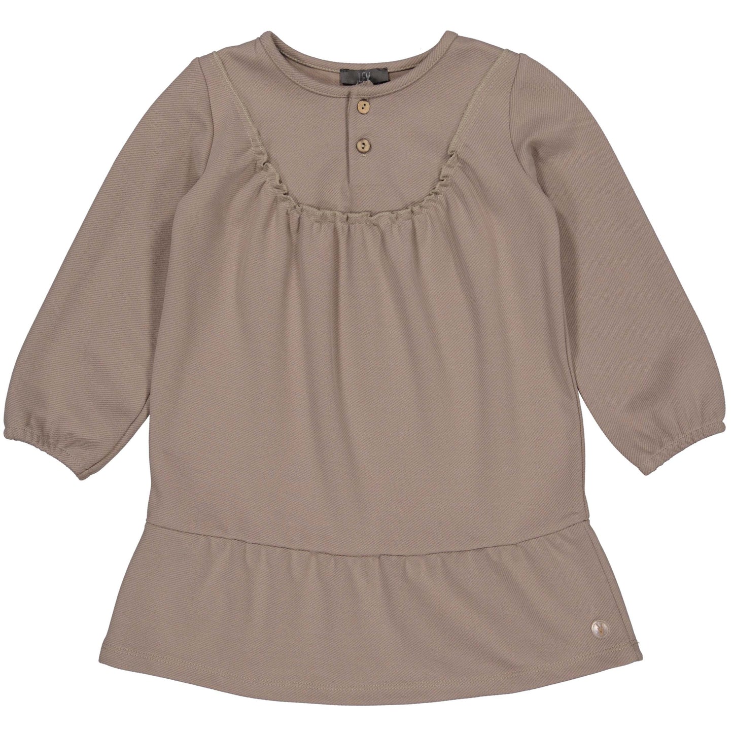LEVV: PAIGE:dress dark taupe