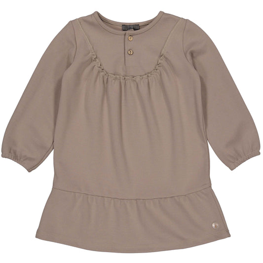 LEVV: PAIGE:dress dark taupe