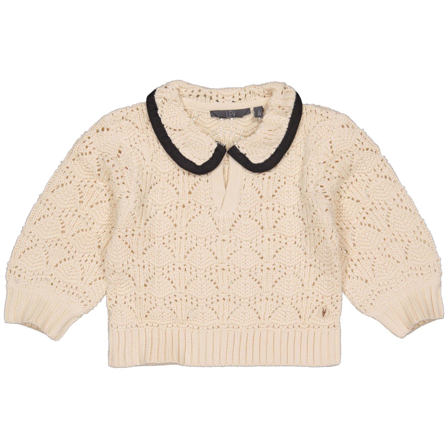 LEVV: PIBBE: sweater cream knit