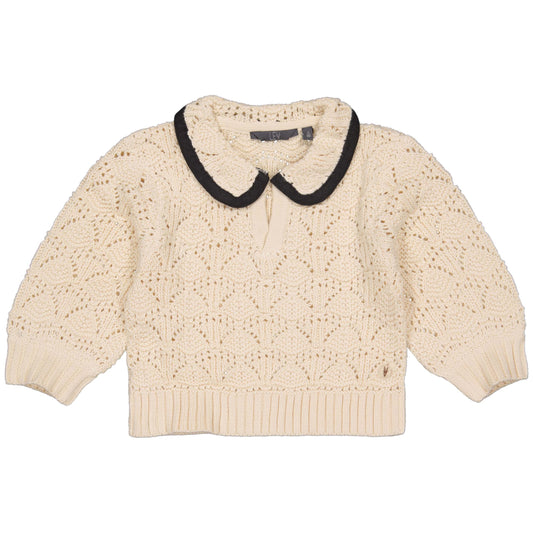 LEVV: PIBBE: sweater cream knit