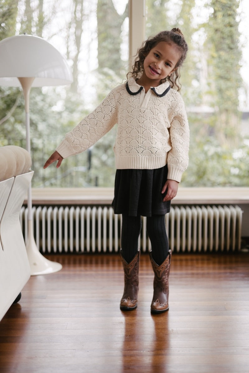 LEVV: PIBBE: sweater cream knit