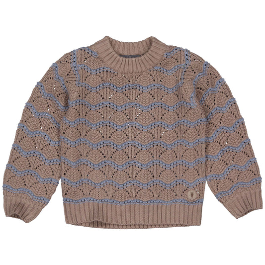 LEVV: POLLY:sweater dark taupe