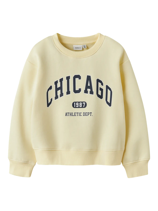 Name it: sweater light jellow "Chicago"