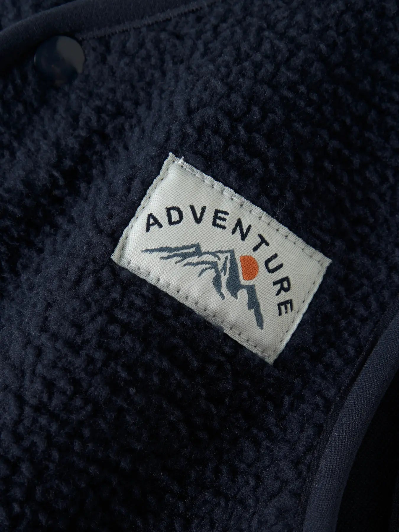 Name it: teddy vest donkerblauw