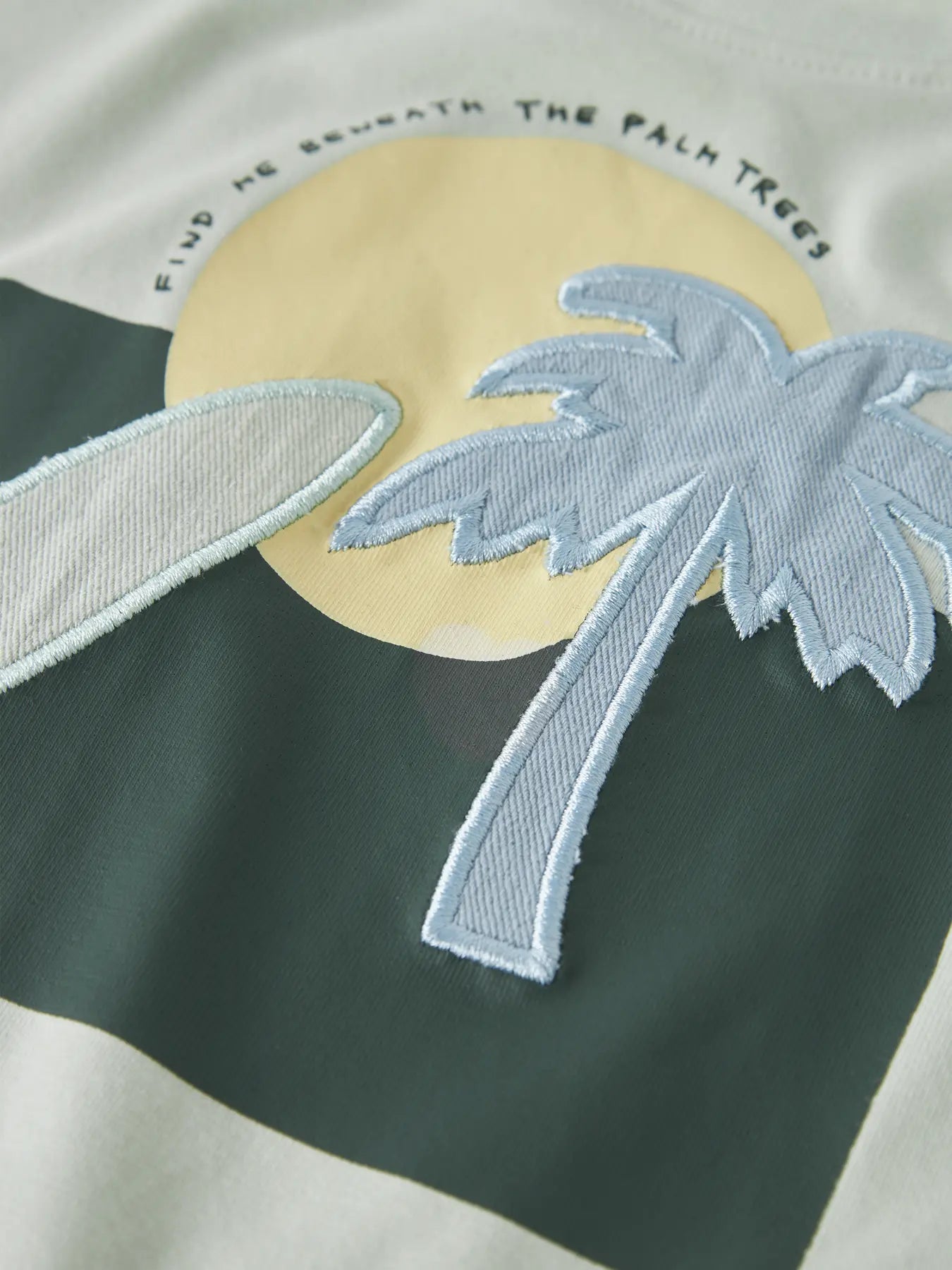 Name it: Shirt "Palmtree" pale aqua
