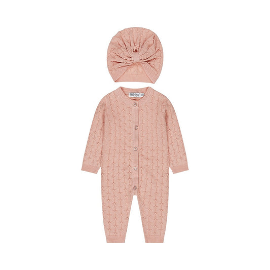 Dirkje: onsie knit blushed pink