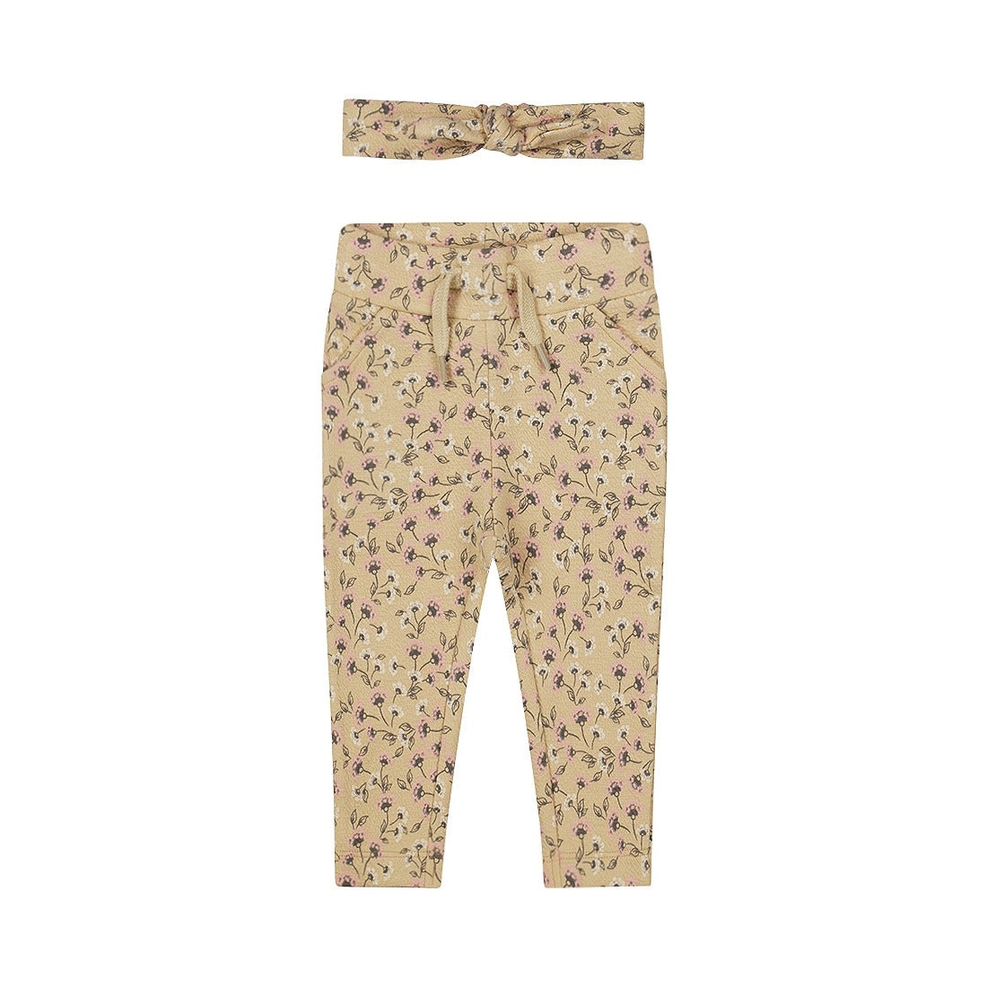 Dirkje: pants dark sand flower