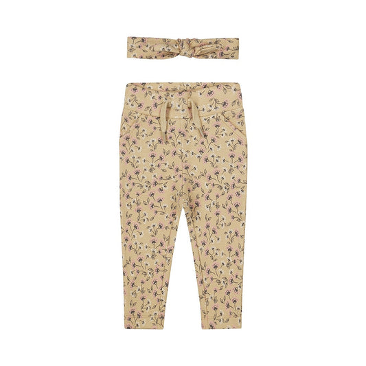 Dirkje: pants dark sand flower