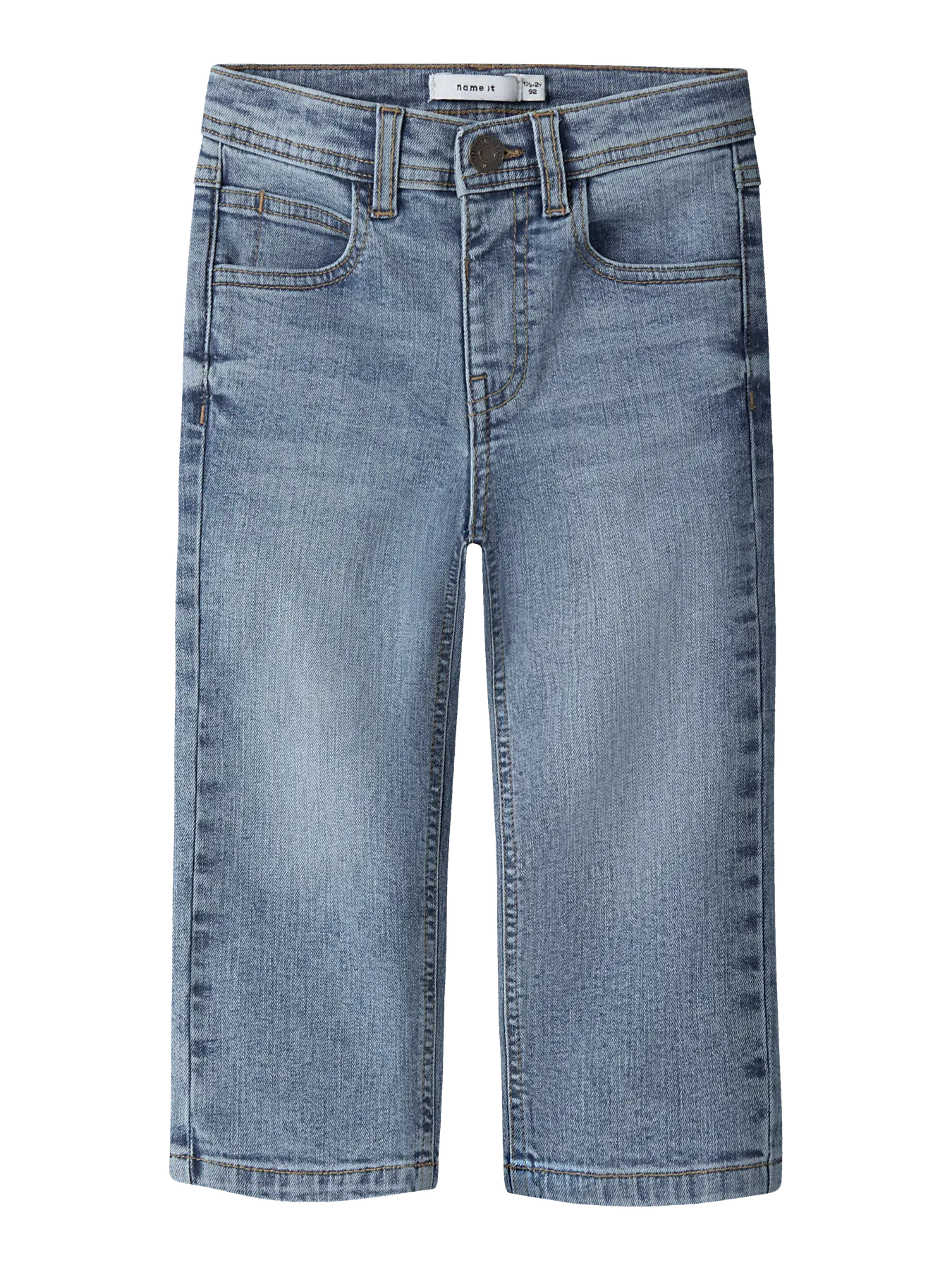Name it: Straight jeans medium blue denim