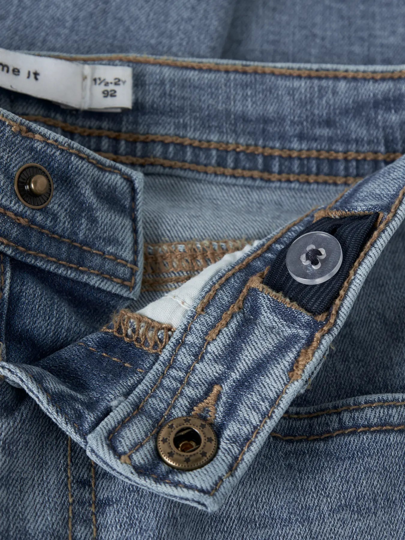 Name it: Straight jeans medium blue denim