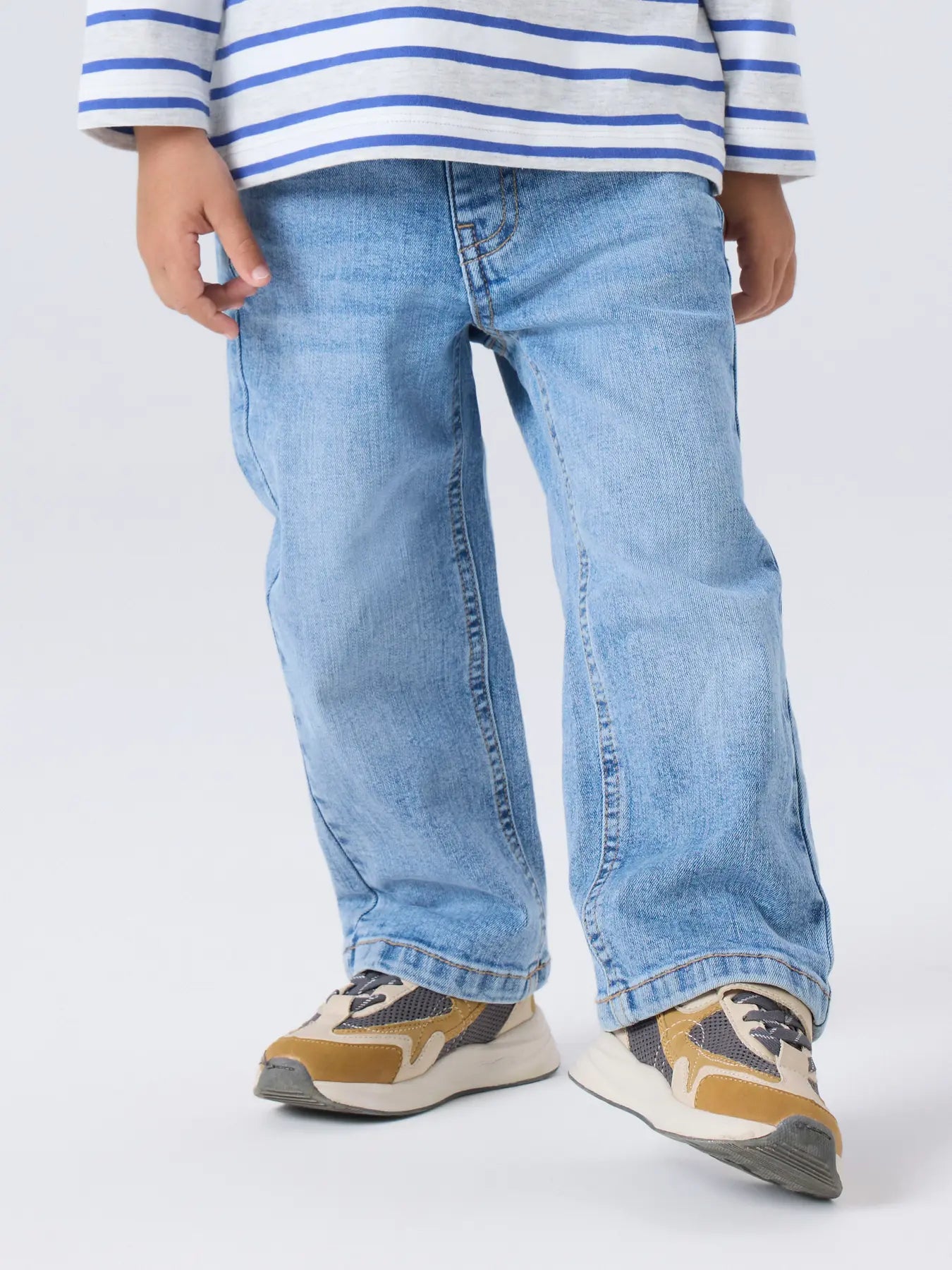 Name it: Straight jeans medium blue denim