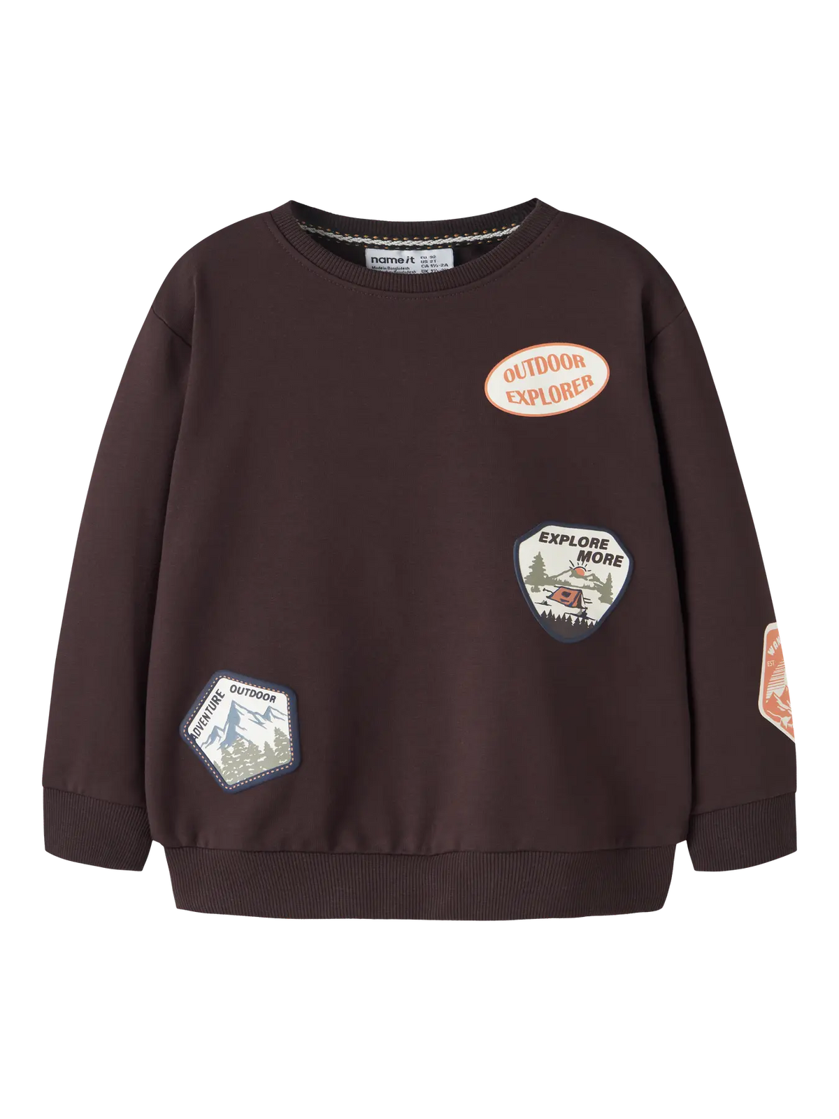 Name it: Sweater patches chocolat