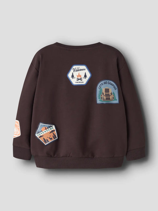 Name it: Sweater patches chocolat