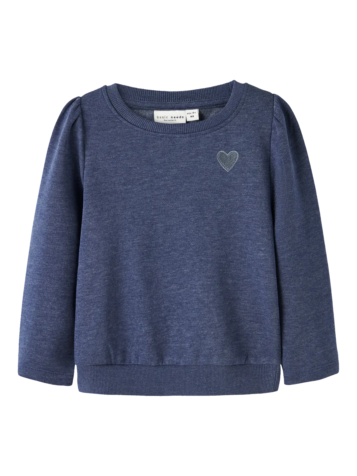 Name it: sweater hartje blauw